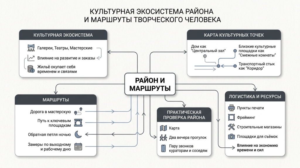 Культурная экосистема района и маршруты творческого человека